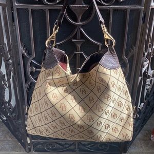 Dooney and Bourke Monogramed Hobo Hangbag